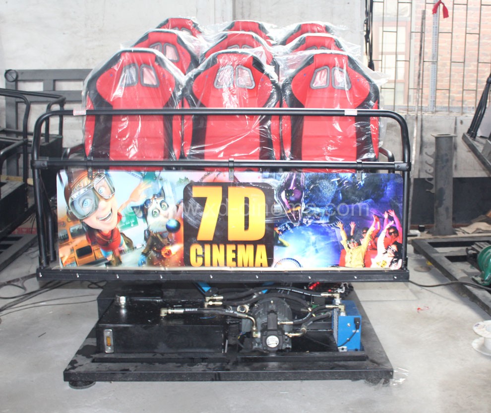 Hydraulic Equipment 7D Movie Theater With 9 Seat For Sale